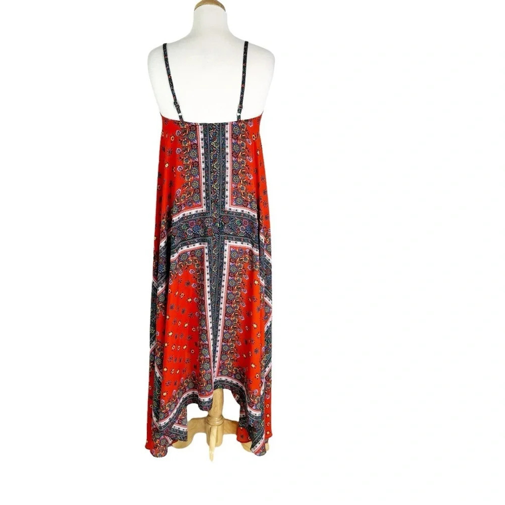 Nanette Lepore Calypso Red Multi Print Asymmetric… - image 6
